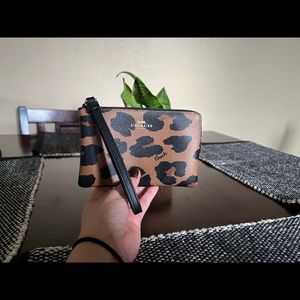 Coach Small Leopard Wristlet